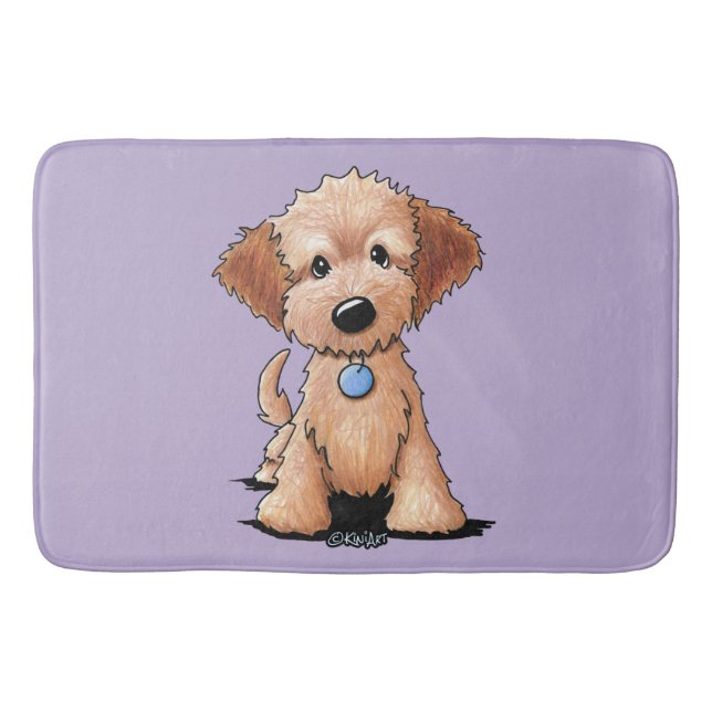 KiniArt MiniGoldendoodle Badematte (Vorderseite)