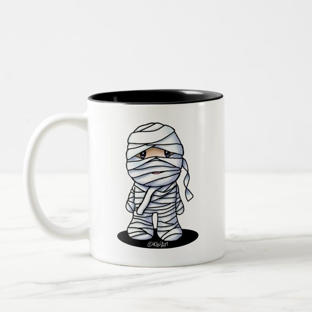 KiniArt Mummy Zweifarbige Tasse (Links)