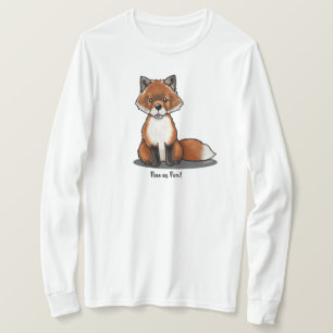 KiniArt Niedlich Fox T - Shirt