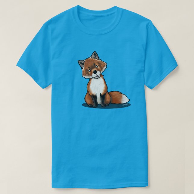 KiniArt Niedlich Fox T - Shirt (Design vorne)