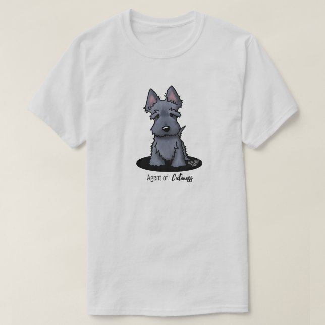 KiniArt Niedlich Scottie T - Shirt (Design vorne)