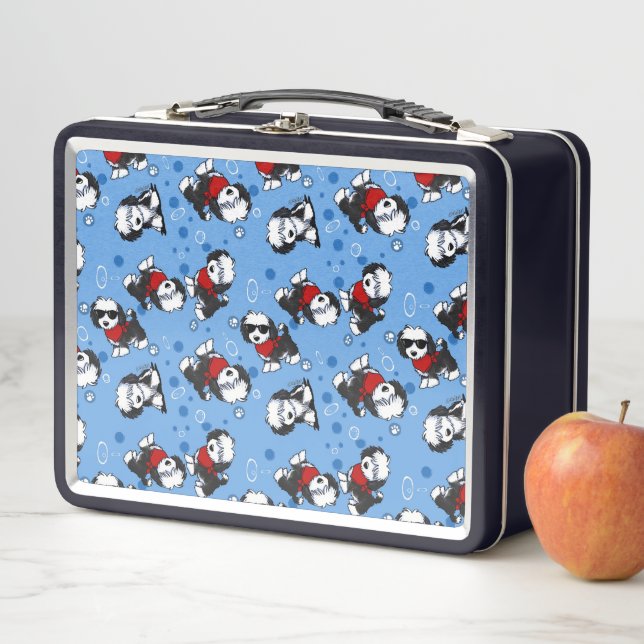 KiniArt Old English Sheepdog Lunchbox (Beispiel)