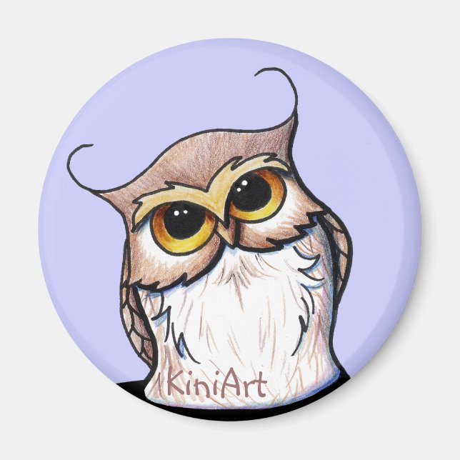 KiniArt OWL Magnet (Vorne)