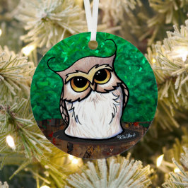 KiniArt Owl T - Shirt Ornament Aus Metall