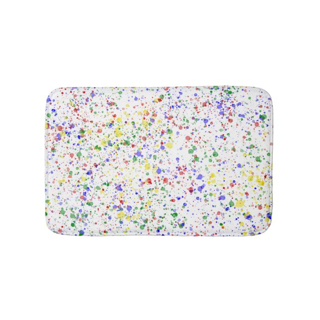 KiniArt Paint Splattered Badematte (Vorderseite)
