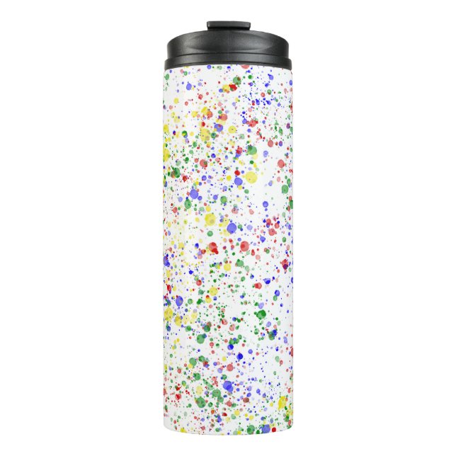 KiniArt Paint Splattered Thermosbecher (Vorderseite)