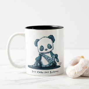 KiniArt Panda Cub Zwei-Tone-Tasse Zweifarbige Tasse