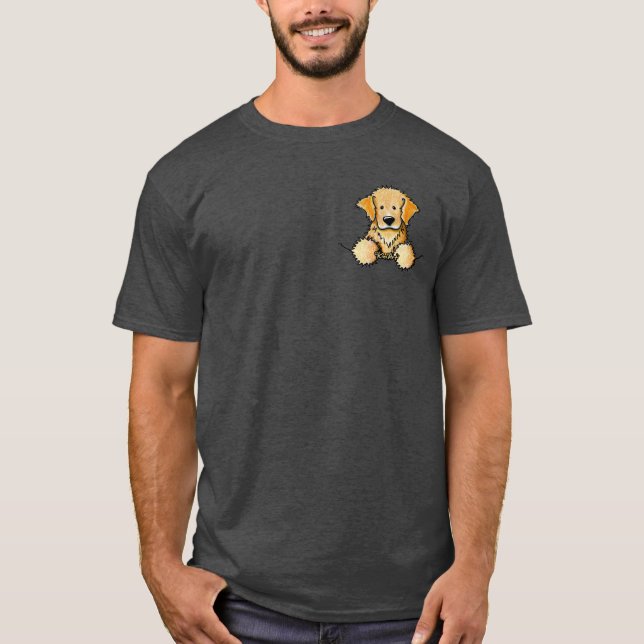 KiniArt Pocket Golden Retriever T - Shirt (Vorderseite)