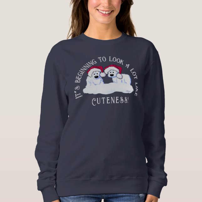 KiniArt Polar Bear Weihnachts Sweatshirt (Vorderseite)