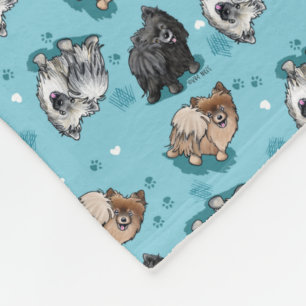 KiniArt Pom Parade Fleecedecke