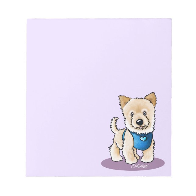 KiniArt Pom Puppy Notepad Notizblock (Vorderseite)