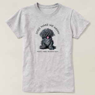 KiniArt Puli Hunde Liebhaber T-Shirt