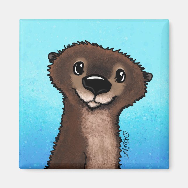 KiniArt River Otter Magnet (Vorne)