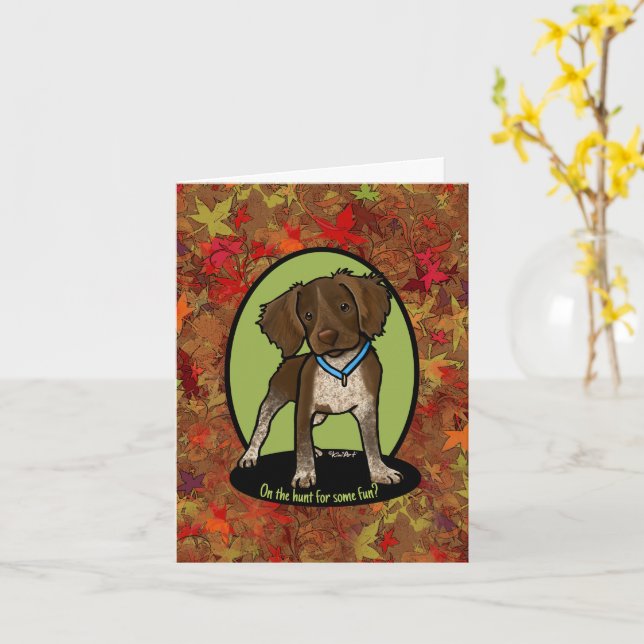 KiniArt Roan Brittany FALL Card Karte (Gelbe Blume)