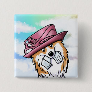 KiniArt Royal Corgi Button