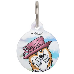 KiniArt Royal Corgi Pet ID-Tag Haustiermarke