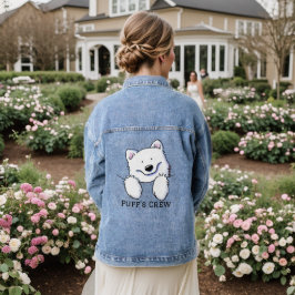 KiniArt Samoyed Jeansjacke