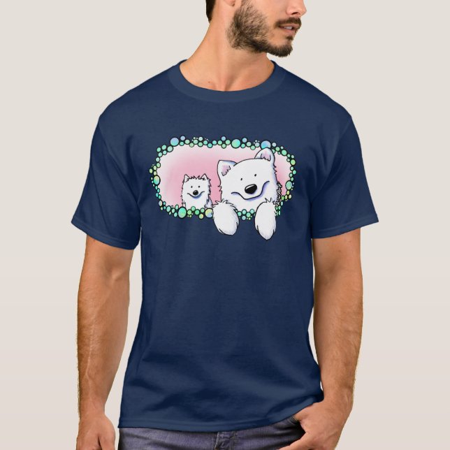 KiniArt Samoyeds T-Shirt (Vorderseite)