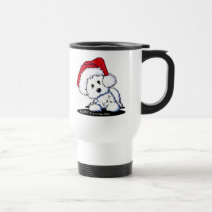 KiniArt Santa Westie Hundegeschenke Reisebecher