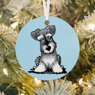 KiniArt Schnauzer Ornament Aus Metall