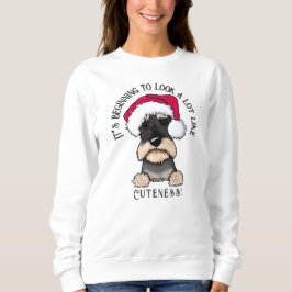KiniArt Schnauzer Weihnachts-Sweatshirt Sweatshirt