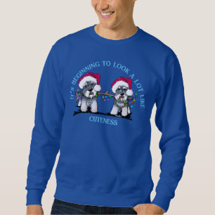 KiniArt Schnauzers Weihnachten Sweatshirt