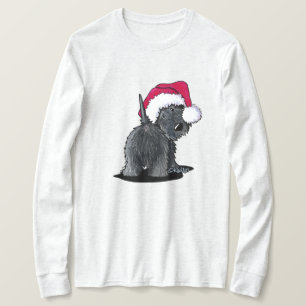 KiniArt Schottischer Mond Santa T-Shirt