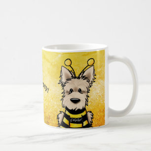 KiniArt Scottie Dog Bee Coffee Tasse