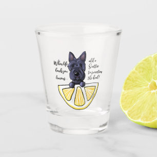 KiniArt Scottie Life Lemons Schnapsglas