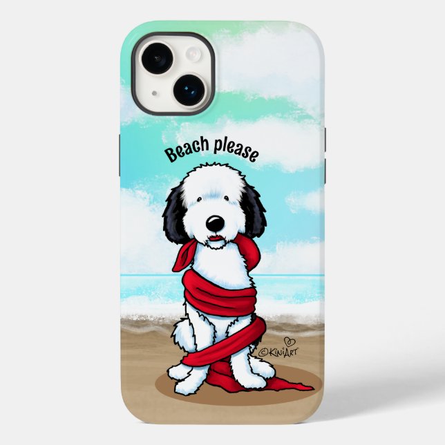 KiniArt Sheepadoodle Case-Mate iPhone Hülle (Rückseite)