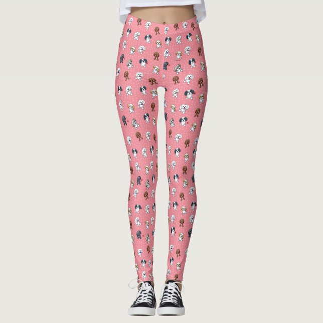 KiniArt Shih Tzu Dogs Leggings (Vorderseite)