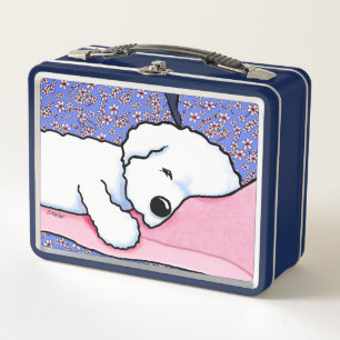 KiniArt Sleepy Bichon Metall Brotdose