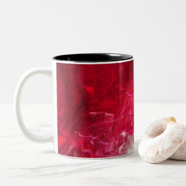 KiniArt-Slice Zweifarbige Tasse (Mit Donut)