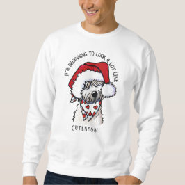 KiniArt Soft Coated Wheatie Christmas Sweatshirt