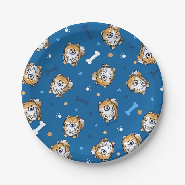 KiniArt Spitz Paper Plate Pappteller