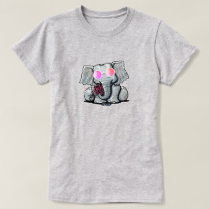 KiniArt Süßes Elefant T-Shirt