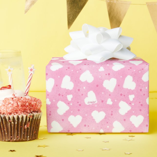 KiniArt Sweet Hearts Geschenkpapier (Geburtstagsparty)