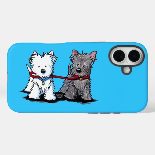 KiniArt Terrier Walkers Case-Mate iPhone Hülle (Rückseite (Horizontal))