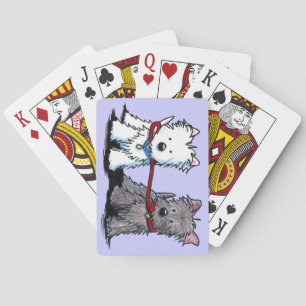KiniArt Terrier Walking Buddies Spielkarten