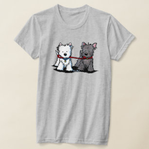 KiniArt Walking Terriers T - Shirt