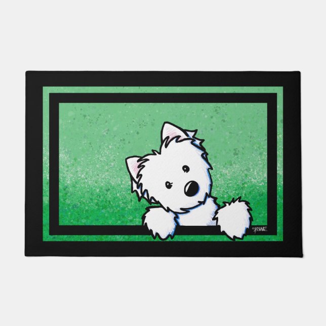 KiniArt West Highland White Terrier Fußmatte (Vorderseite)
