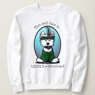 KiniArt Westie 1920er Weihnachten Sweatshirt