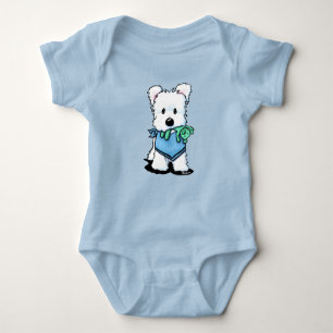 KiniArt Westie Bestie Baby Bodysuit Baby Strampler