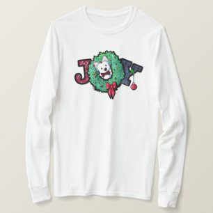 KiniArt Westie Boy Weihnachtsfreude T-Shirt