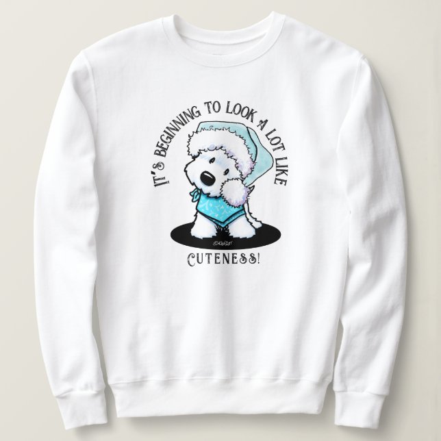 KiniArt Westie Christmas Sweatshirt (Design vorne)