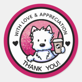 KiniArt Westie Danke Stickers