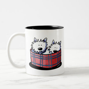 KiniArt Westie Der Hund Zweifarbige Tasse