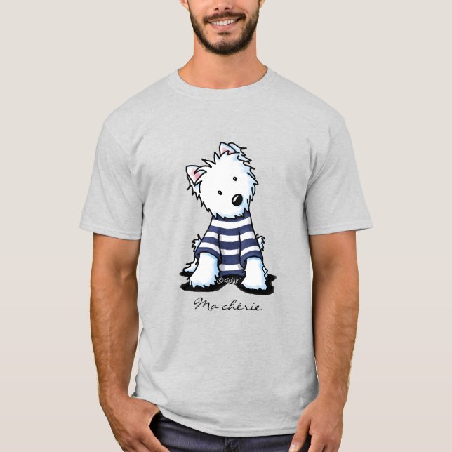 KiniArt Westie Dog T-Shirt (Vorderseite)