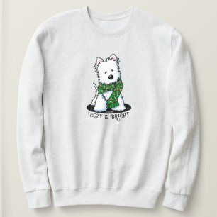 KiniArt Westie Dog Weihnachten Sweatshirt