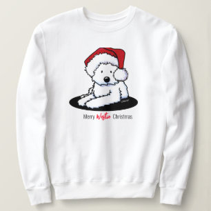 KiniArt Westie Dog Weihnachten Sweatshirt